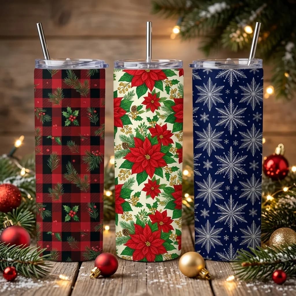 Seasonal Holiday Tumbler Bundle โ 20 Designs