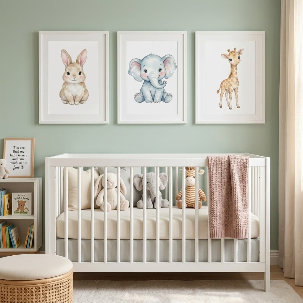 Nursery Animal Art Collection โ 8 Prints